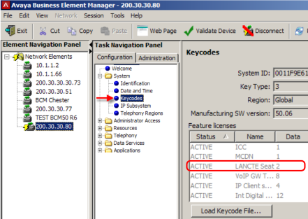 bcm element manager software